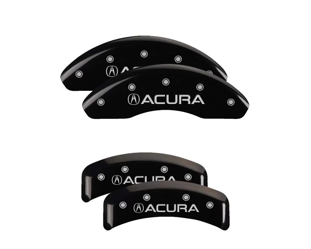 MGP Caliper Covers Set of 4: Black finish, Silver Acura Acura - 39002SACUBK