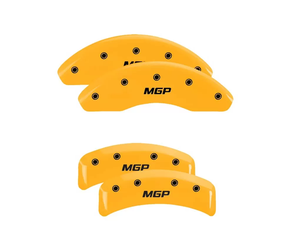 MGP Caliper Covers Set of 4: Yellow finish, Black MGP Acura - 39002SMGPYL