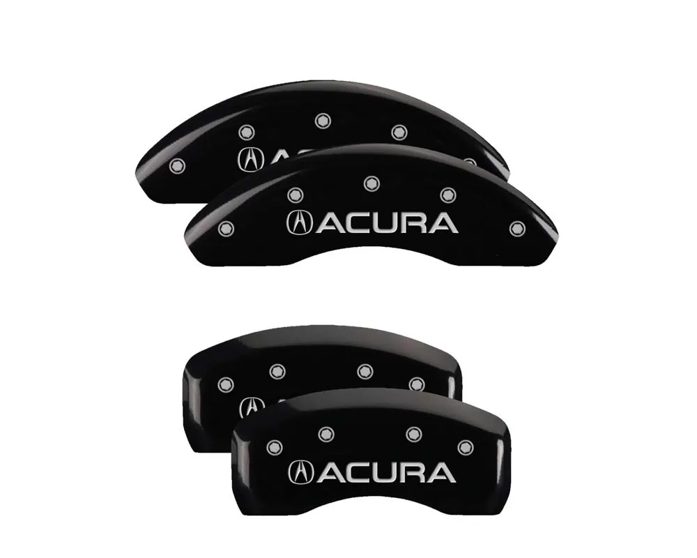 MGP Caliper Covers Set of 4: Black finish, Silver Acura Acura - 39003SACUBK