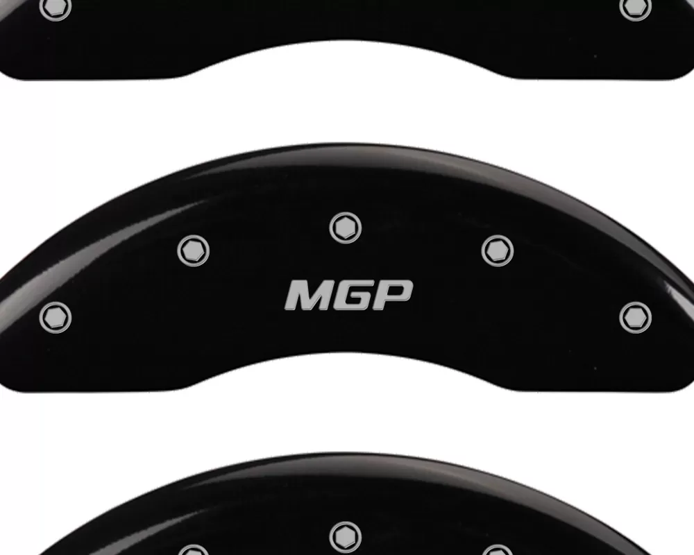 MGP Caliper Covers Set of 3: Black finish, Silver MGP Polaris Slingshot 2015-2018 - 57001SMGPBK