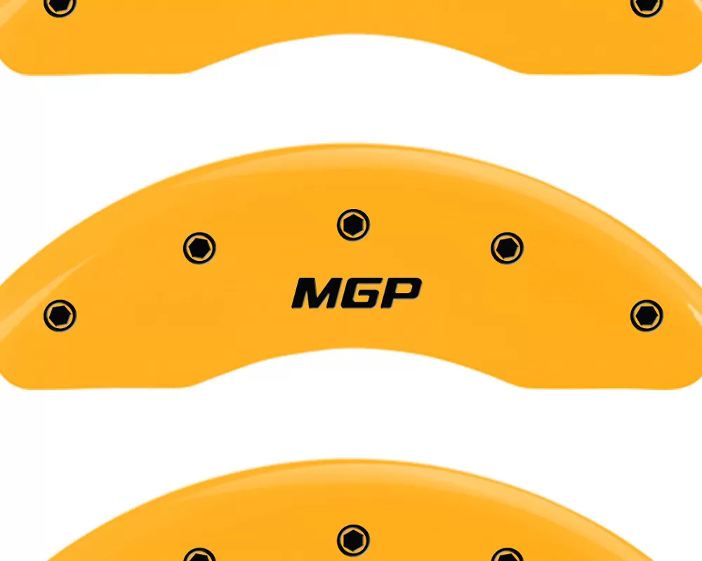 MGP Caliper Covers Set of 3: Yellow finish, Black MGP Polaris Slingshot 2015-2018 - 57001SMGPYL