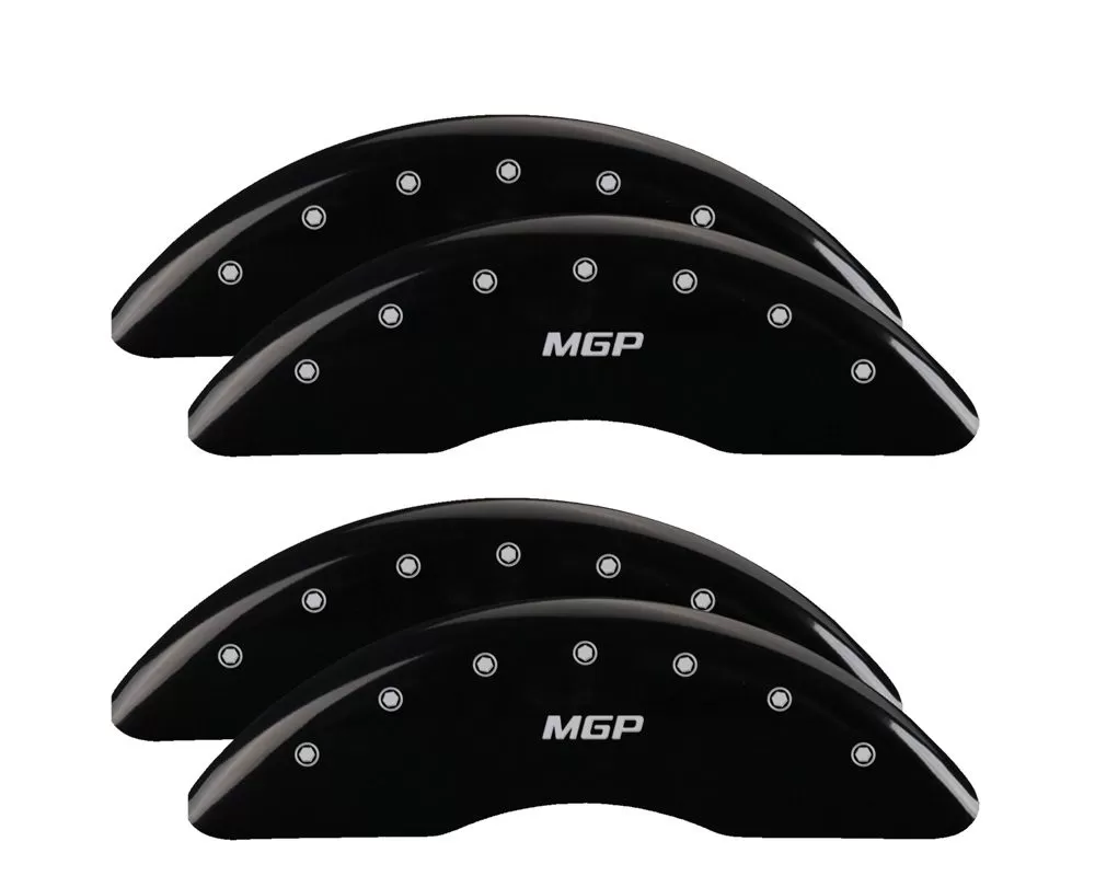 MGP Caliper Covers Front & Rear Brake Caliper Covers w/ MGP Engraving (10249S) Ford E350 2008-2014 - 10249SMGPBK