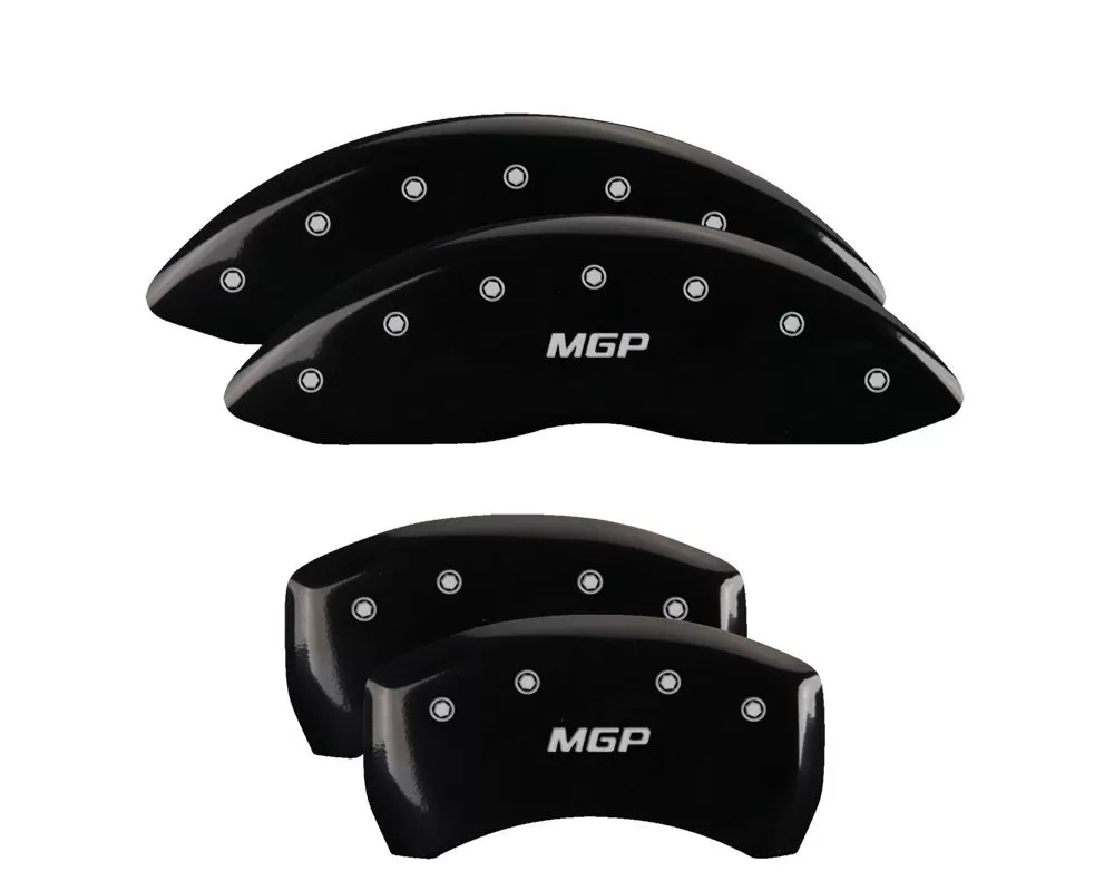 MGP Caliper Covers Front & Rear Brake Caliper Covers w/ MGP Engraving (11221S) Volkswagen Jetta 2019-2020 - 11221SMGPBK