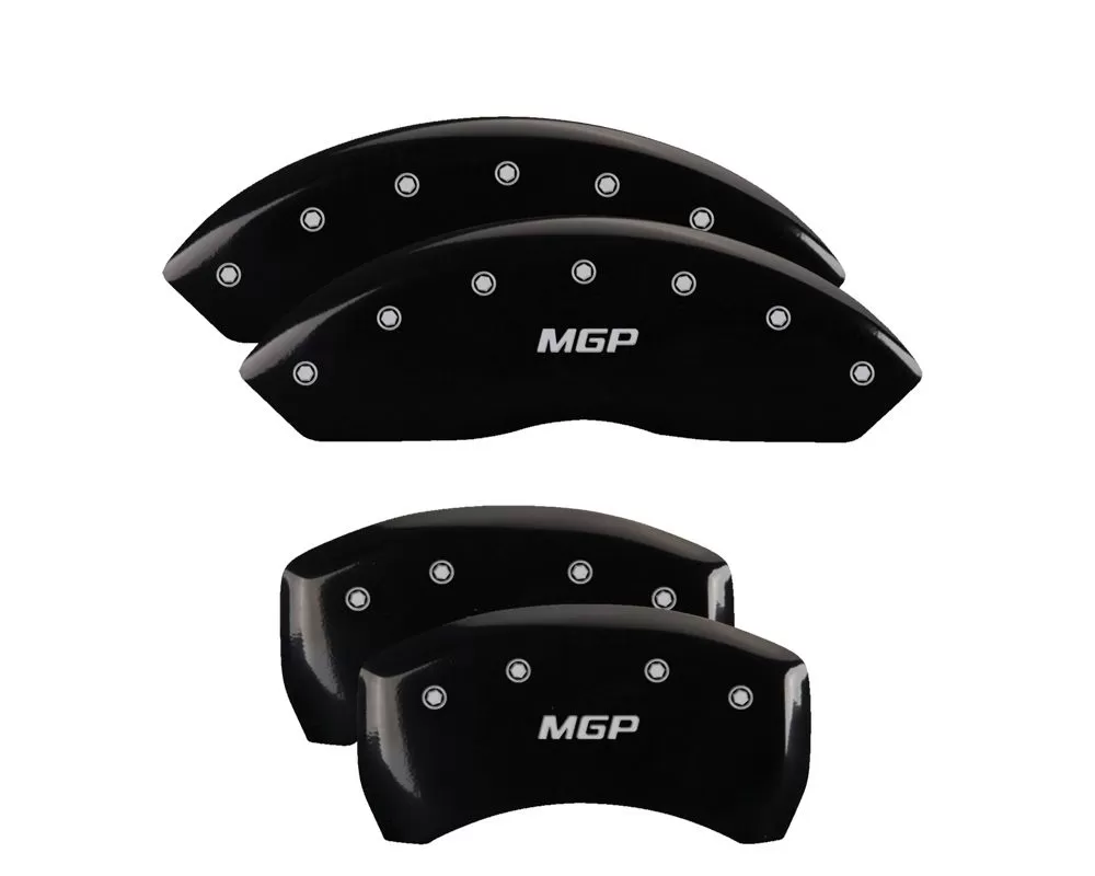 MGP Caliper Covers Front & Rear Brake Caliper Covers w/ MGP Engraving (22239S) BMW 330I 2014-2018 - 22239SMGPBK