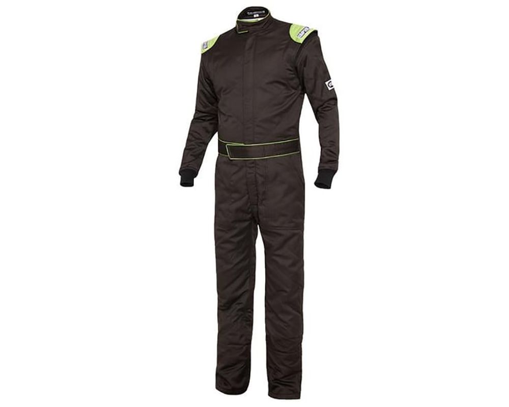 Simpson Racing XXL Black/Lime Renegade Racing Suit - RN02521