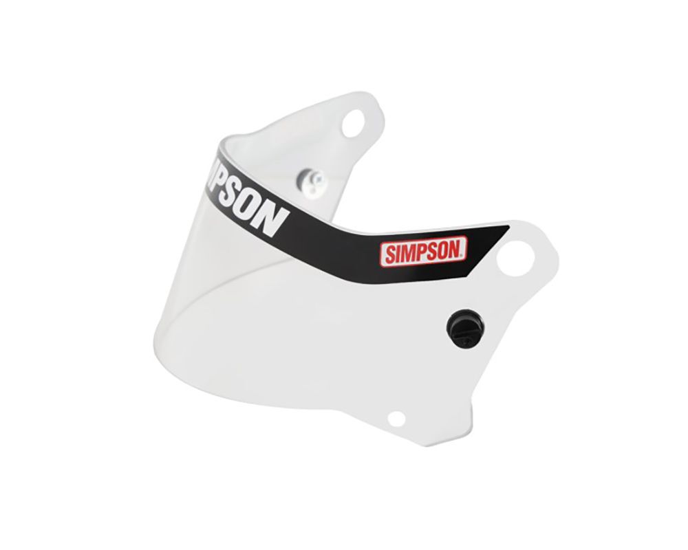 Simpson Clear Antiscratch SD1 Helmet Replacement Shield - 89500B
