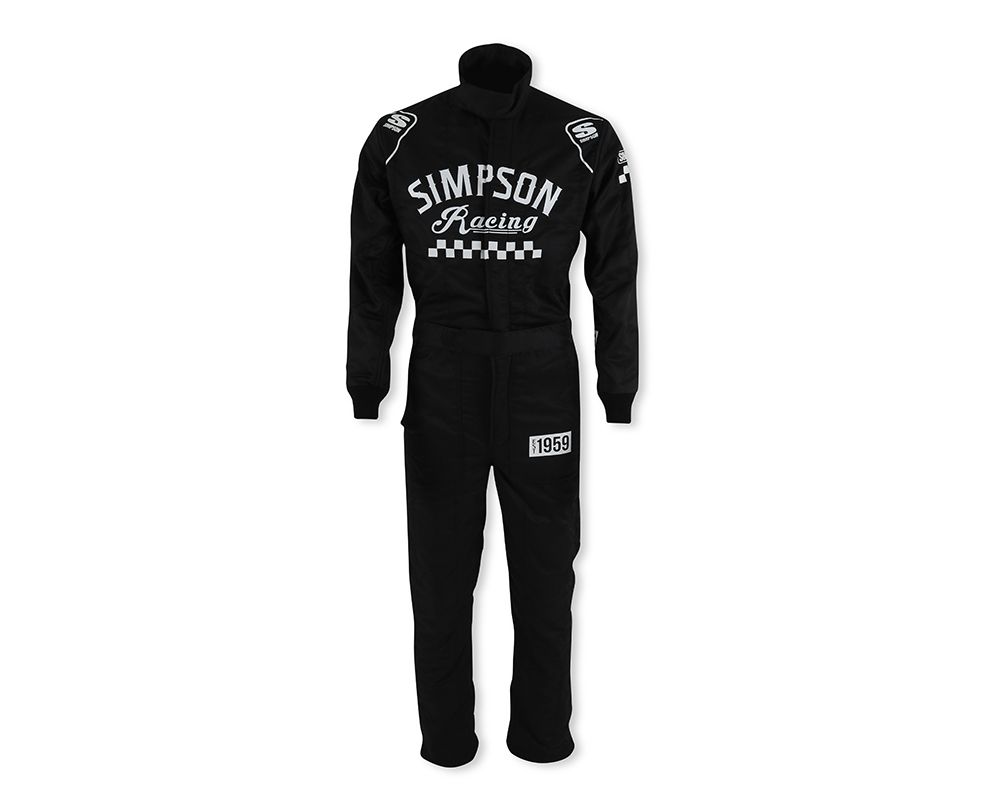 Simpson Small Black Checkers Racing Suit CK02121 - CK02121