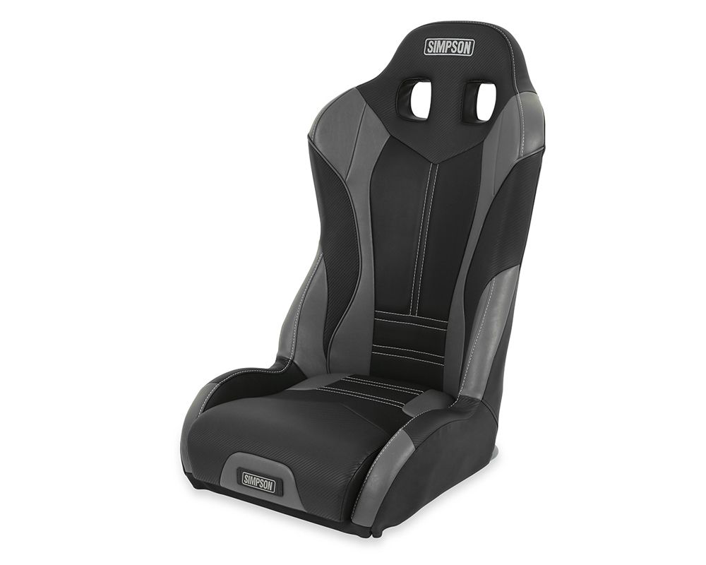 Simpson Racing Pro Sport Off-Road Suspension Seat - Black | Charcoal | Gray - S107-305