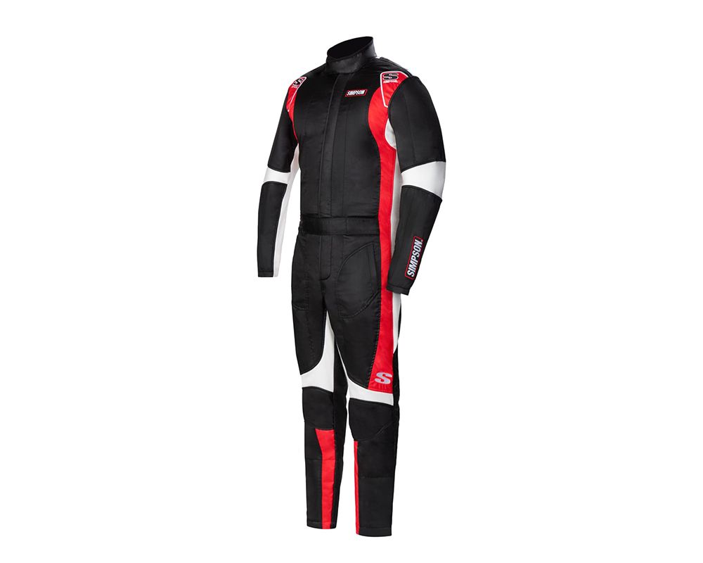 Simpson Small Black/Red/White Supercoil DNA P1 Suit Alloy - SC02101