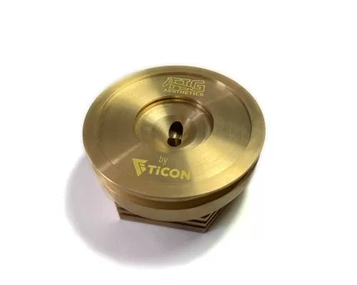 Ticon Industried Tig Aesthetics 3" Universal Vband Heat Sink w/ Purge - Tellurium Copper - 903-75076-1001