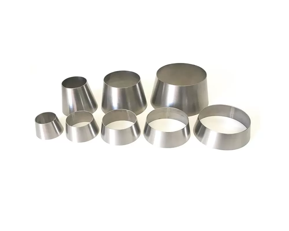 Ticon Industries 1-3/16in OAL 2.5in to 3.0in Titanium Transition Reducer Cone 1.2mm Thickness - 107-07663-4000