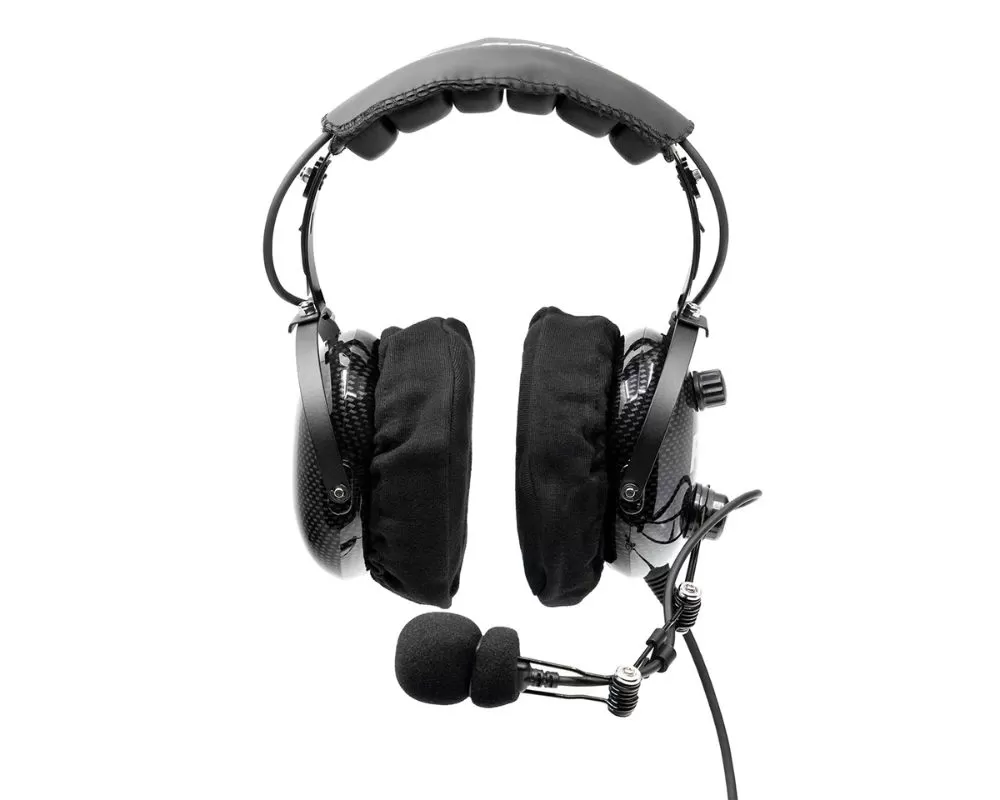 PCI Race Radios Elite G2 OTH Volume Control Headset w/ Cloth Ear Covers & Gel Ear Seals - 5022