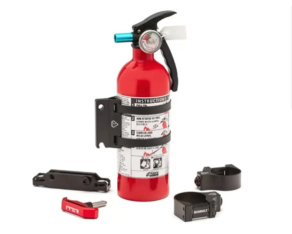 Assault Industries Quick Release UTV Fire Extinguisher Kit 1.5" Kawasaki | Polaris | Yamaha 2014+ - FE-QR-002-1.5
