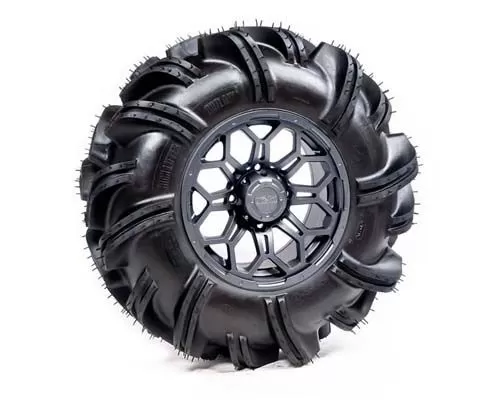High Lifter - 28-11-14 Outlaw 2 Tire with Soar HC-8S 14x7 4/137 5+2 Gun Metal Gray Wheel - A20-171