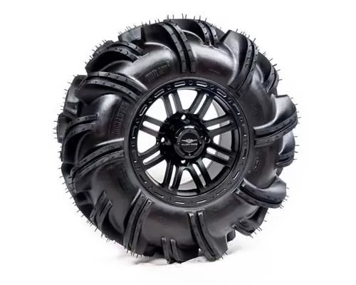 High Lifter - 28-11-14 Outlaw 2 Tire with Glide SBL-8S 14x7 4/137 5+2 Matte Black Wheel - A20-179