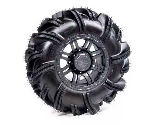 High Lifter - 28-11-14 Outlaw 2 Tire with Glide SBL-8S 14x7 4/137 5+2 Gun Metal Gray Wheel - A20-177