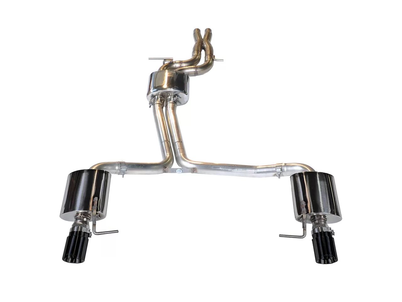 AWE Touring Edition Exhaust for Audi C7 A6 3.0T - Dual Outlet, Diamond Black Tips Audi A6 Quattro  2012-2015 - 3015-33052