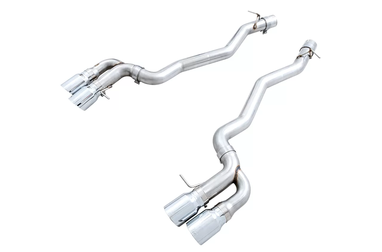 AWE Track Edition Axleback Exhaust for BMW F90 M5 - Chrome Silver Tips BMW M5  2018-2023 - 3020-42069