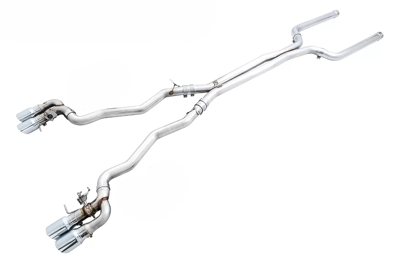 AWE SwitchPath Catback Exhaust for BMW F90 M5 - Chrome Silver Tips BMW M5 2018-2023 - 3025-42062