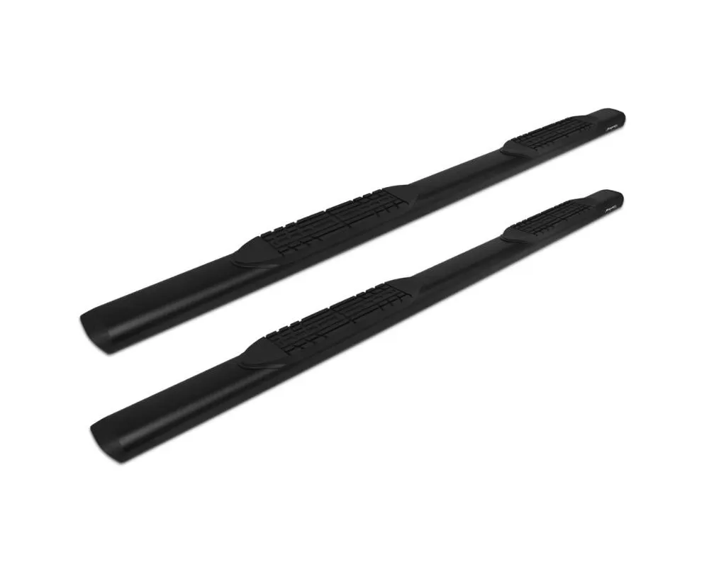 Raptor Series 5" Black Textured Aluminum Oval Style Slide Track Running Boards Toyota Tacoma Double Cab 2005-2023 - 2004-0378BT