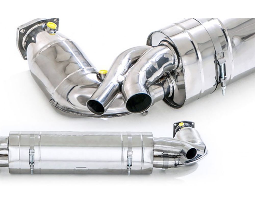 Tubi Style Catalytic Converts Kit w/ Flasher Cel Off Software Porsche 991 Turbo | Turbo S - TSPO991T13.303.CEL