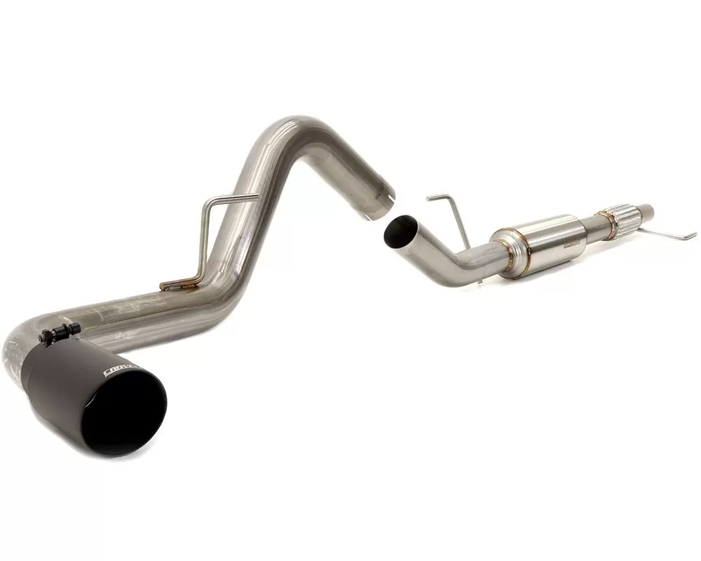 Carven Exhaust Competitor Series Catback w/ TR-Series Muffler & 4 inch Ceramic Coated Black Tip Ford F-150 V8 2015-2020 - CF1005