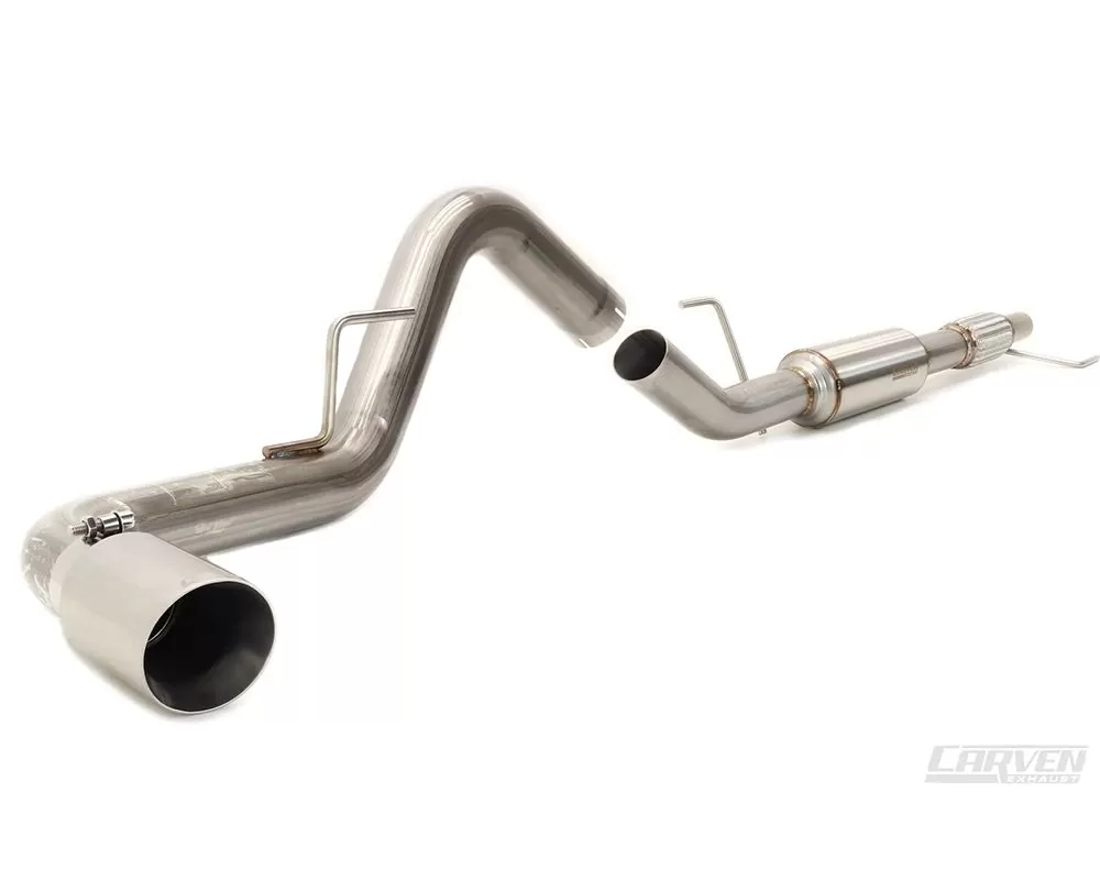 Carven Exhaust Competitor Series Catback w/ TR-Series Muffler & 4 inch Polished Tip Ford F-150 V8 2015-2020 - CF1006