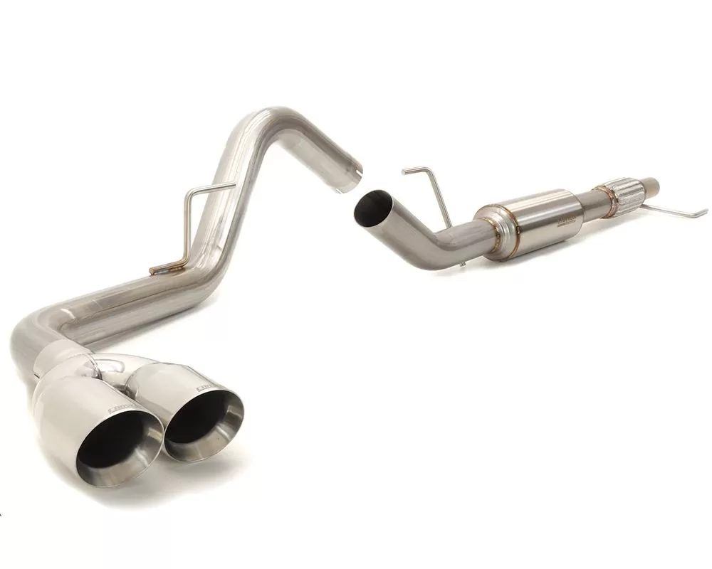 Carven Exhaust Competitor Series Catback w/ TR-Series Muffler & 4 inch Polished Dual Tip Ford F-150 V8 2015-2020 - CF1007