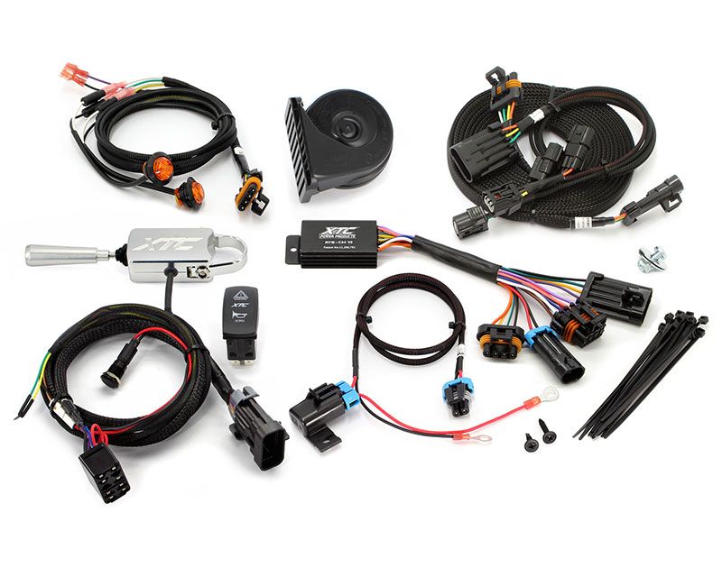 XTC Power Products Self-Canceling Turn Signal System with Billet Lever Kawasaki KRX 1000 2020-2024 - ATS-L-KAW-SV3