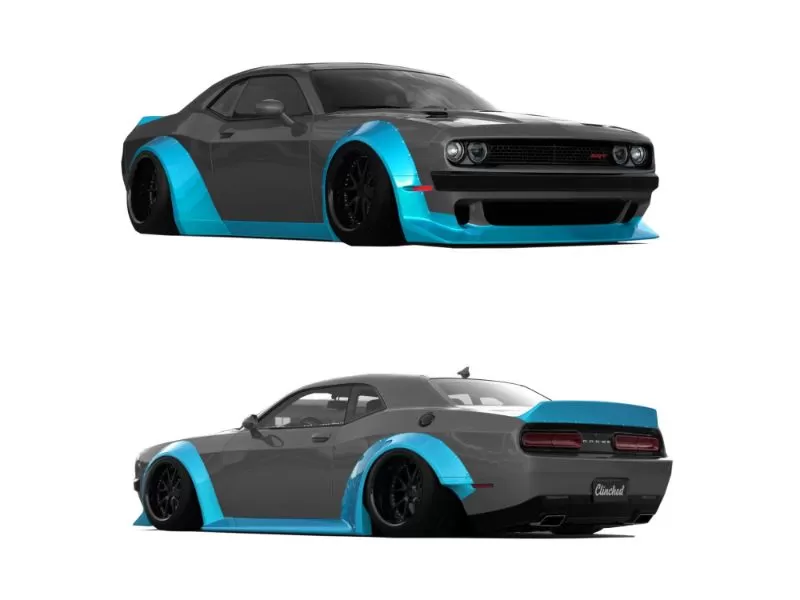 Clinched Flares Widebody Kit Dodge Challenger 2008-2013 - CHAL-ABS