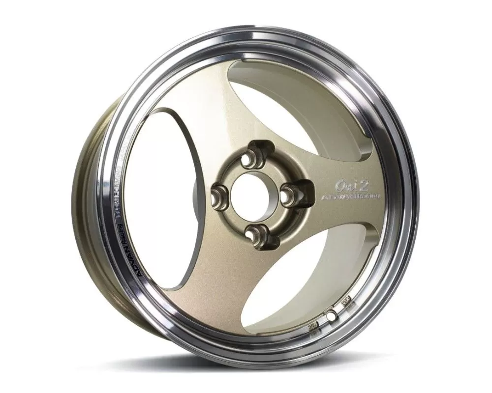 Advan Oni2 Wheel 15x5 4x100 45mm Machining & Champagne Gold - YAY5A45ACG