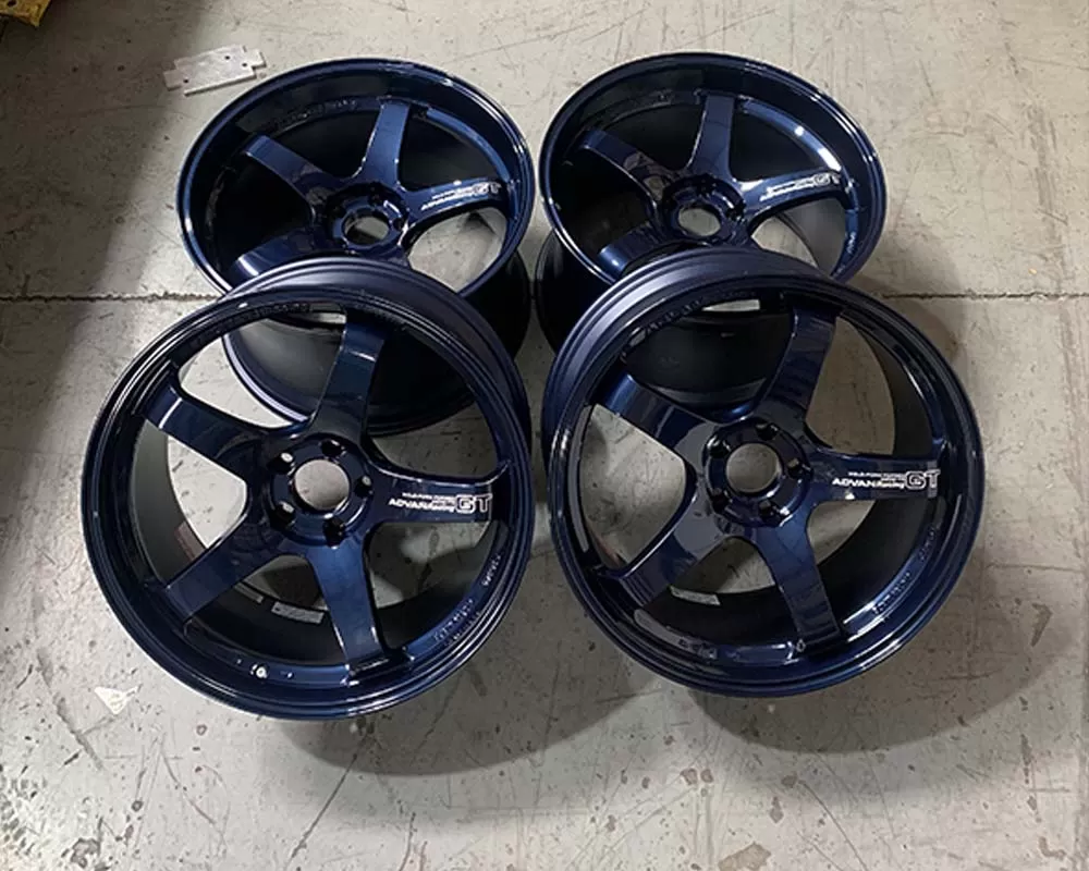 Advan GT Premium Wheel Set 20x10 | 20x12 Racing Titanium Blue Nissan GT-R R35 - VR-151462433