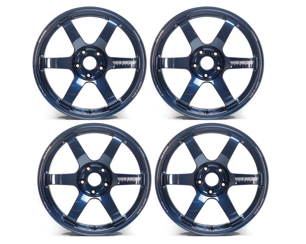 Volk Racing TE37 Saga S-plus Wheel Set 18x10 | 18x12 Mag Blue Nissan GT-R R35 - VR-153883961