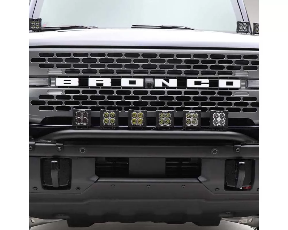 ZROADZ Black Front Bumper Top LED Bracket Ford Bronco 2021-2023 - Z325431