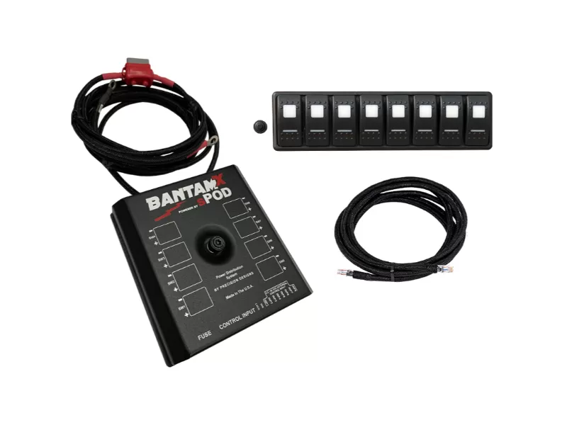 sPOD BantamX Modular w/ 36" Battery Cables Amber LED Universal - BXMOD36A