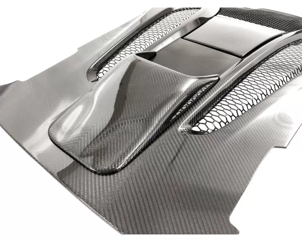 PSM Dynamic Carbon Rear Engine Cover for Chassis Mount Wing McLaren 570s Coupe - M5702ECCF