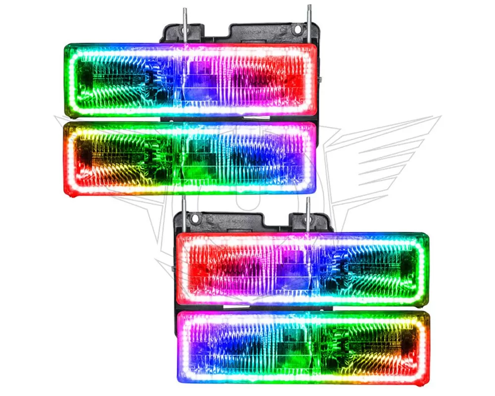 Oracle Lighting Pre-Assembled Halo Headlights ColorSHIFT w/o Controller SMD HL Chevrolet C10 1988-2002 - 8170-334