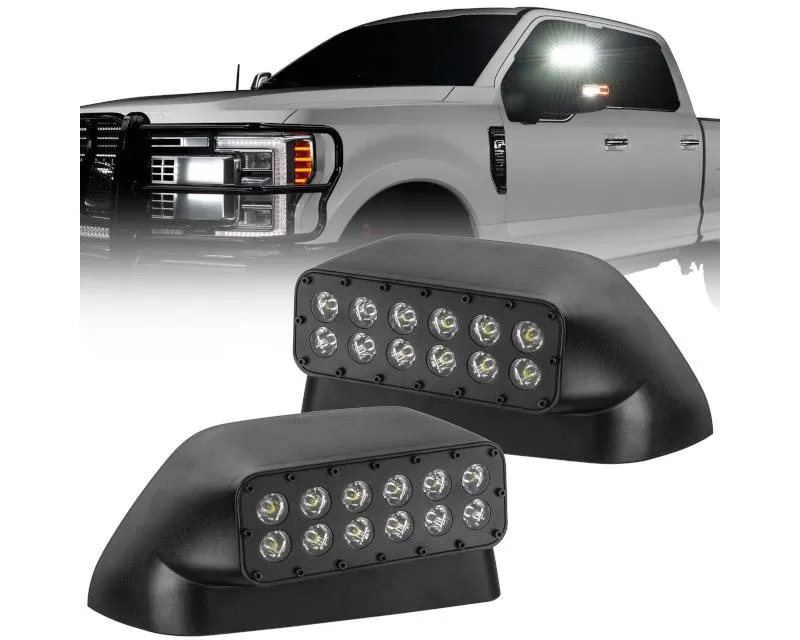 ORACLE Lighting LED Off-Road Side Mirror Ditch Lights Ford Super Duty F-250 | F-350 | F-450 | F-550 2017-2022 - 5908-001