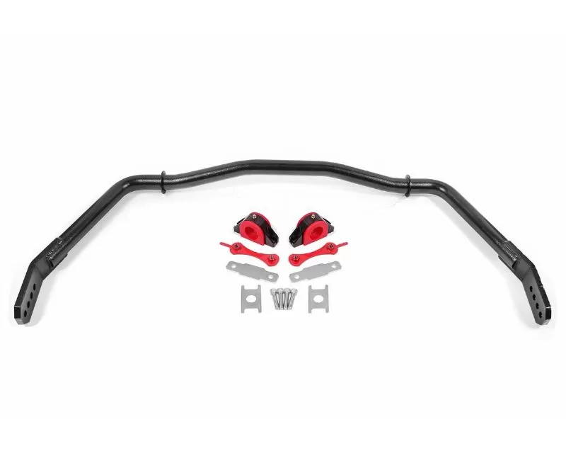 BMR Suspension Black Hammertone 4-hole Adjustable Hollow 38mm Front Sway Bar Kit Ford Mustang 2005-2014 - SB754H