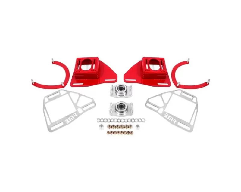 BMR Suspension Red Caster/Camber Plates w/ Lockout Plates Chevrolet Camaro | Pontiac Firebird 1982-1992 - WAK331R