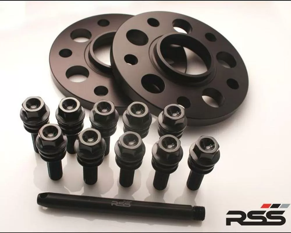 RSS 15mm Hubcentric Black Spacer | Black Wheel Bolts Porsche 971 Panamera 2017-2023 - 396/11