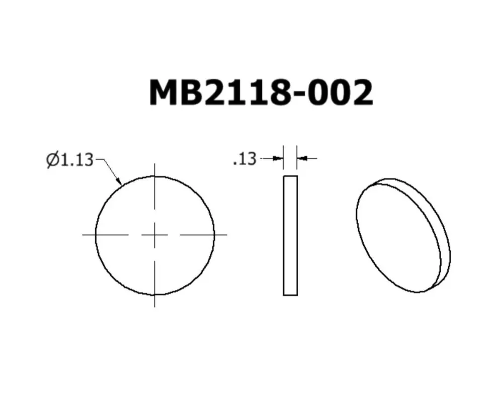 Motobilt Round Tube End Caps - MB2118