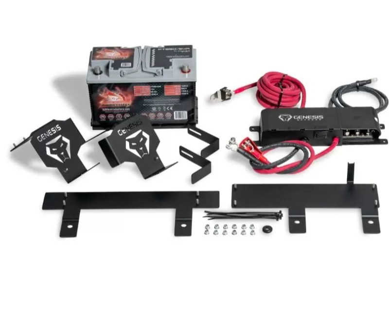Genesis Offroad Dual Battery Kit Diesel & 392 Jeep Wrangler JL 2020+ - 222-JLDG3