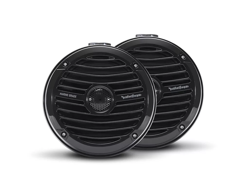 Rockford Fosgate Punch 6.5" Mini Can UTV Tower Speakers - Black Stainless Steel Grille - RM1652W-MB