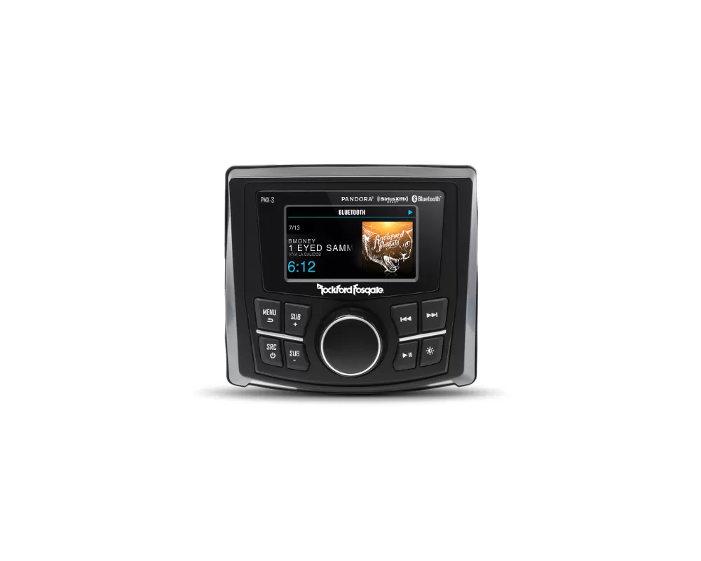 Rockford Fosgate PMX-3 Compact Digital Media Receiver With 2.7" Display - PMX-3