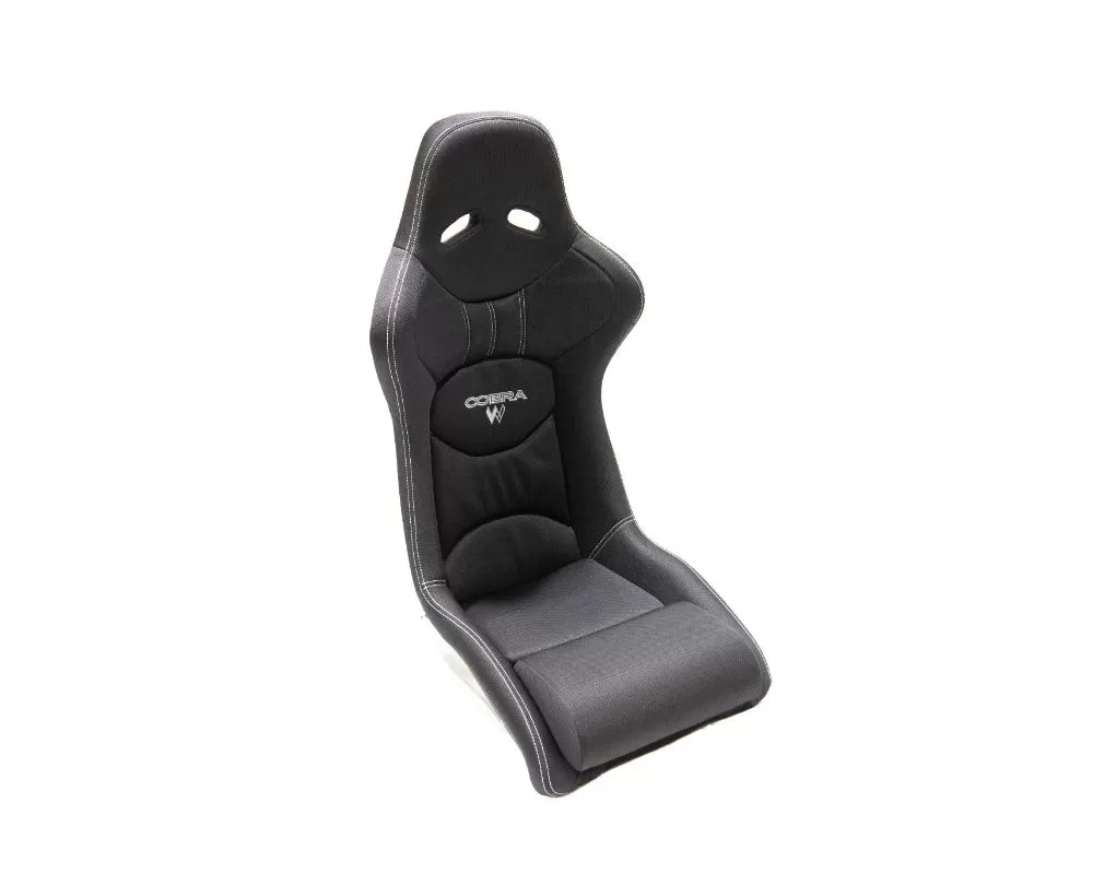 Cobra Black Spacer Fabric Outer/Walero Center Nogaro Circuit GRP Composite Low Profile Seats - C N-STK-CL-G-S/W
