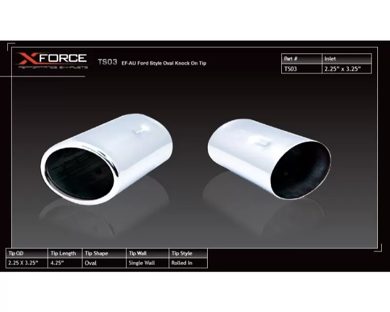 XForce Exhaust Tail Pipe Tip - TS03