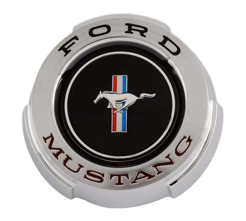 Scott Drake Concours Chrome Gas Cap with Running Pony Ford Mustang 1965 - C5ZZ-9030-B