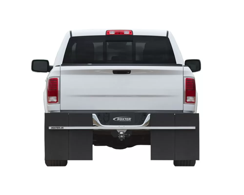 ACCESS Cover Roxter Universal Fit Pickups/SUVS 80in Wide Smooth Mill Finish Hitch Mounted Mud Flaps - D100001