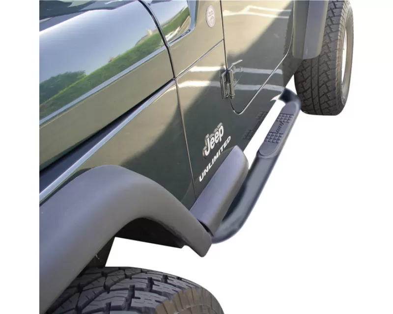 Aries 3" Side Bars in Black for Jeep Wrangler YJ/TJ/TJ Unlimited 1987-2006 - 35600